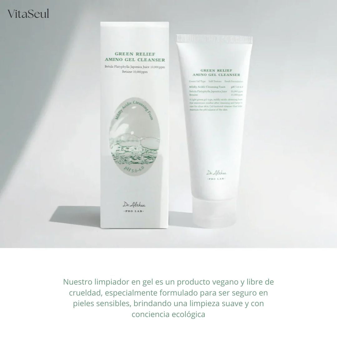 Green Relief Amino Gel Cleanser — Limpiador en Gel